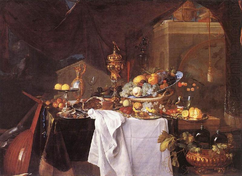 HEEM, Jan Davidsz. de A Table of Desserts g china oil painting image